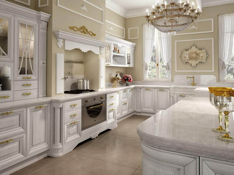 White Luxury Kitchen Design