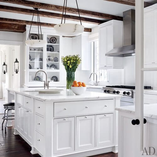 All White Kitchen And White Kitchens Ideas For Embellishing Kitchen In Your Home With Some Bewitching Art Objects 40