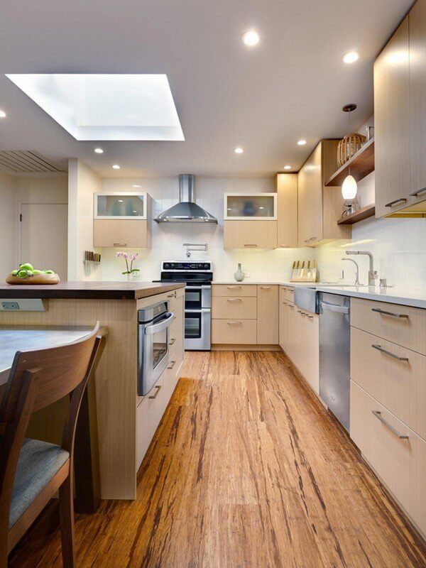 Modern Kitchen Flooring Bamboo Flooring Kitchen Remodel Ideas